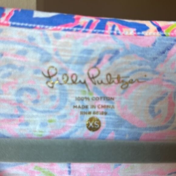 Lilly Pulitzer Holly Top Multi Shell of a Time size xs - Picture 4 of 4